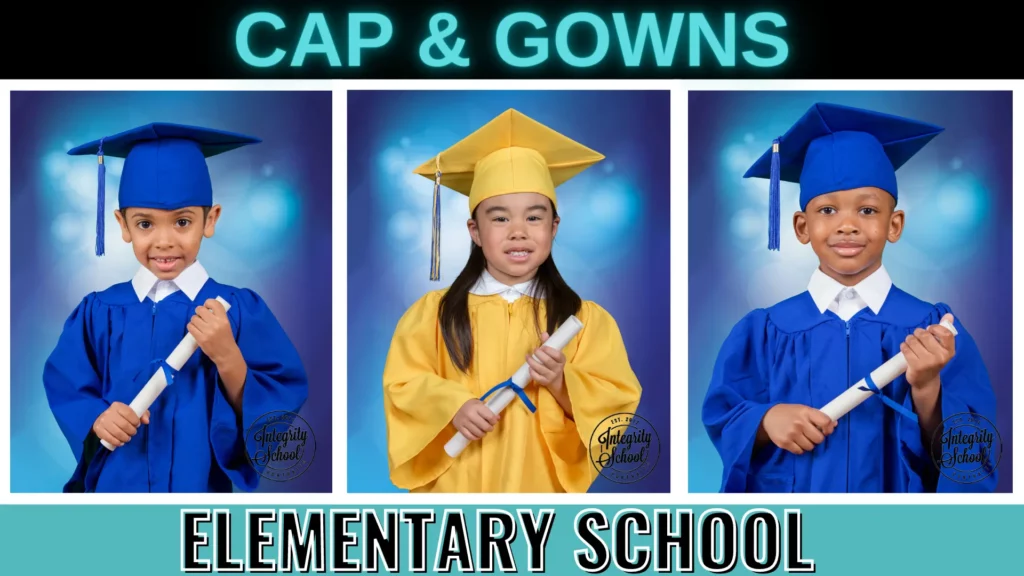 Elementary Cap and Gown - Integrity School Portraits